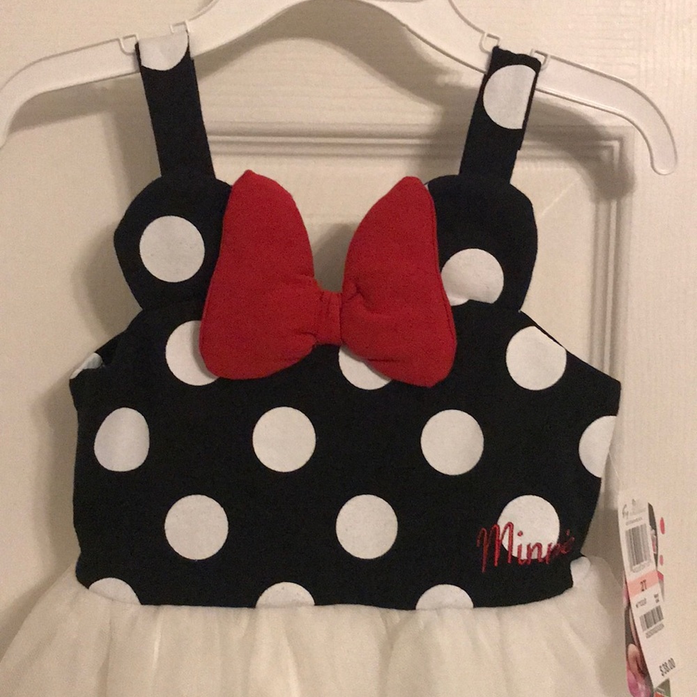 SOLD NWT Disney Minnie Mouse Toddler Dress 2T $38 - Picture 2 of 6